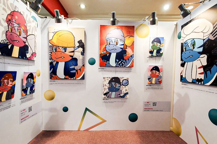科博館於臺中廣三SOGO百貨推出「爆哥你壞壞NFT」小型展覽,即日起展至8月28日。 科博館於臺中廣三SOGO百貨推出「爆哥你壞壞NFT」小型展覽,即日起展至8月28日。