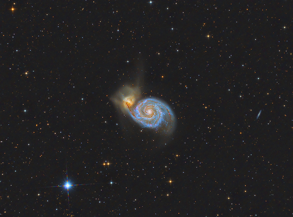 施勇旭-M51 - Whirlpool Galaxy 渦狀星系1
