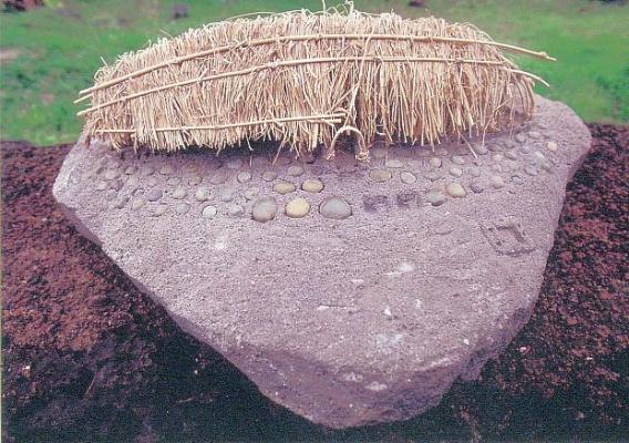 The reconstructed model of Lorcha on the Polynesian Easter Island.