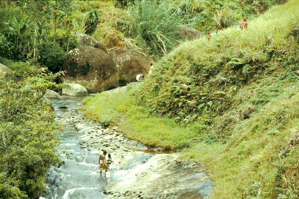 Valley in Aseki, Bulolo, Papua New Guinea.