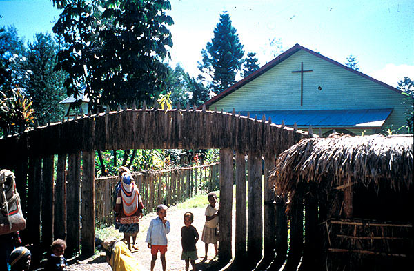 The Catholic church in Tari Highland, Papua New Guinea.