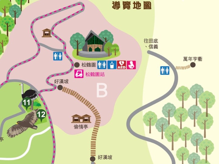 B區參觀路線 B區參觀路線